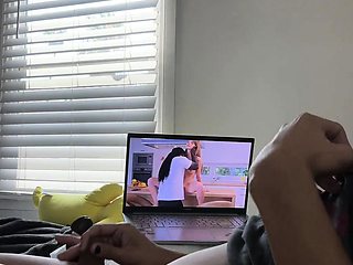 Solo masturbation and gay climax