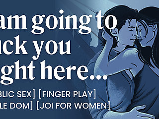 Male Dom Fucks You in a Public Bathroom - Dirty Talk & JOI for Women - ASMR Audio Porn - Erotic Audio Roleplay for Women