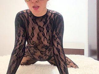 New Bodystockings Excited My Pussy Until I Make a Big Squirt Look at Me Babe