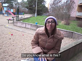 HD POV video of kinky Ale Danger being fucked hard outdoors