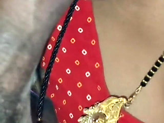 Desi Hot Big Boobs Bhabhi Wearing Red Blouse Sucking Till Cum in Mouth