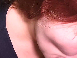 Fucked a Redhead MILF's Mouth Hard in Her Sports Leggings and Stuck It in Her Tight Hole