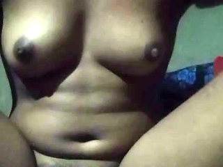 Indian village girl showing burr