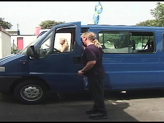 Blonde Babe Sucks Cock in Bathroom and Car