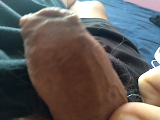 Latino shows you his foreskin in close-up