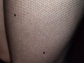 A Lot of Cum. I Took These Black Polka-dot Tights From My Friend's stepmom's Underwear Drawer and Put Them on in My Friend's Roo