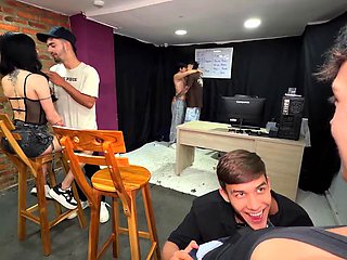 Brutal Pleasure Encounter: 3 Guys, 1 Trans, Femboy End Up in Epic