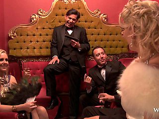 WHORNYFILMS Biggest Porn Orgy Ever Crazy Group Sex With The Hottest MILFS In 1920s - Natasha Marley