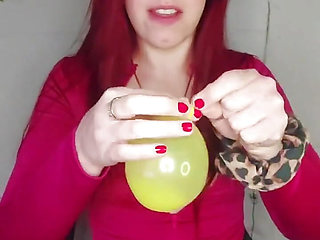 Your Girlfriend Discovers Your Balloon Fetish and Punishes You with a Rough Session!!