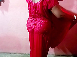 Saree Dropping After Bath Sfw