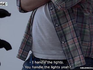 Young skinny guy surprised Wendy Moon