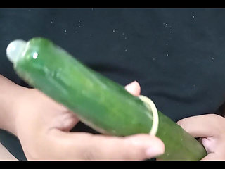 Stepmom Playing with Her Cucumber