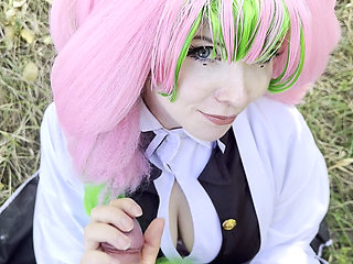 Mitsuri Kanroji Demon Slayer Cosplay - Sunny Day, Sweet Mirabelle Plums and a Hot Fantasy