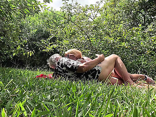 Pastel Allure Gets Fucked by Rex Mastersen in Meadow - Amateur Interracial Public Sex