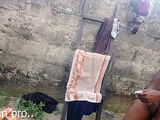 Caught Fucking Big Ass Step Sister in the Backyard Because Mon Will Come in From the Main Door