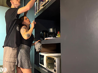 I support all the dick to the girl who cleans and likes it