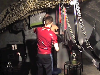 Fist session in sling by scally lad