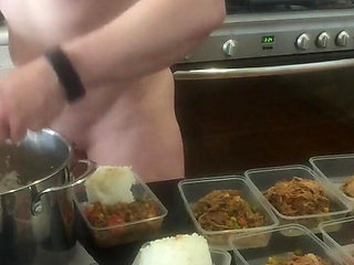 Naked Meal Prep Watch to the End I Start to Have Some Fun Playing with Myself