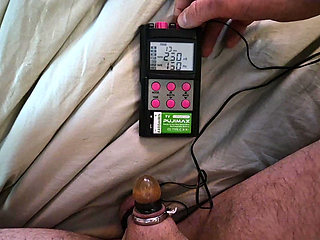 Electro Stim - Blocked Cum Piss In Mini Condom
