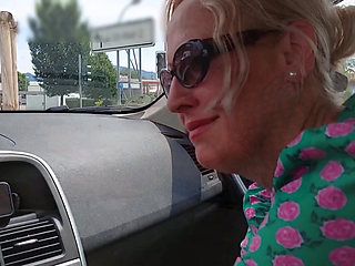 Amateur Blonde Mature Wife Enjoys Sex in Dress