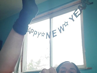 Milf playing with purple dildo !.