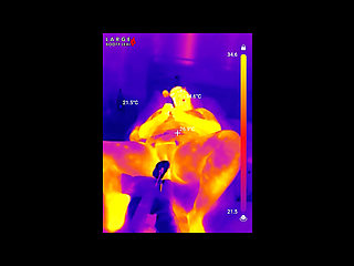 First BBC Sex Machine Fuck: Oiled up BBW Cums Hard on Your Massive Cock, 15 Min Ride and Cum Countdown, POV Thermal