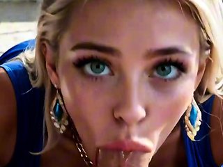 Penthouse AI MILF enjoys deep erotic sex in her blue gown