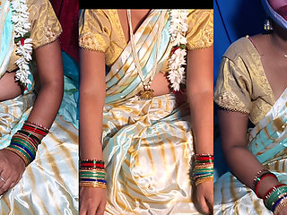 Wife ko bed ko satin sari me hard pussy fuck new look sex upar sitting ke chudai