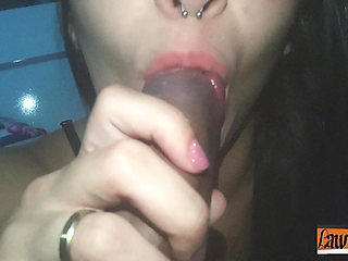 Delicious Blowjob and She Ate All the Milk