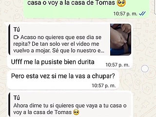 I Had a Hot Whats App Chat with My Step* and We Finished with Happy Final POV- Natasha Casero