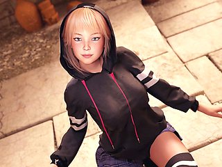 Interactive pov visual novel featuring a teen redhead in double homework scenario