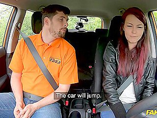Cindy Shine Climbs On Top Of A Car To Fuck Her Driving Instructor