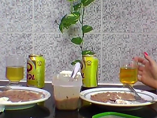 Lesbian White Leggins Fetish and Pee in the Leggins