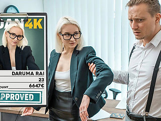 Daruma Rai Hot Blonde Office Anal with Loan Manager Stanley Johnson - Hardcore HD Fuck