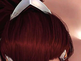 Brigitte Big Juicy Ass Prone Bone & Cowgirl Anal Fuck - Anal Plug Performance - Overwatch 3D Animation