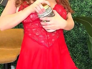 Red Eviee wearing lingerie and giving you instructions