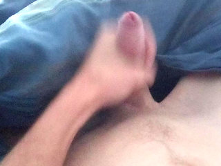 Jerking with morning boner