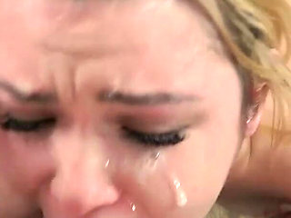 Rough Mouth Fuck - Face Spitting Covered