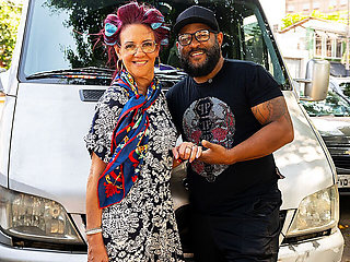 Redhead Granny Picked up for Deep Van Anal