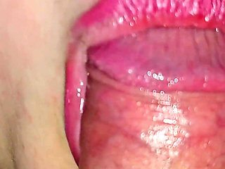 Tongue Rubbing Dick Head (sensual Male Orgasm)