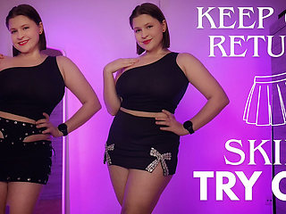 New Mini Skirts Haul - Biker Style, Leather Look, Sparkly and Bows - Keep or Return?