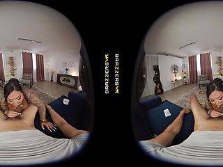 BRAZZERS - Gorgeous Kay Super-cute Lets Her Beau & Her Sugar Father Share Her Tasty Gash