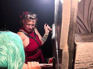 Gloryhole Sex at Work Retreat: Coworkers Sucking and Fucking in Group Orgy - MILF Gets Creampie