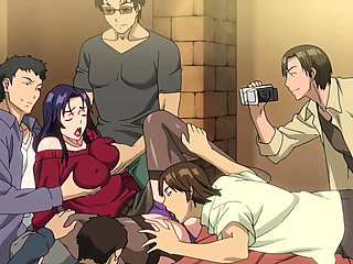 Massive Gangbang for Slutty Cheating Wife on First Casting (Hentai Anime)