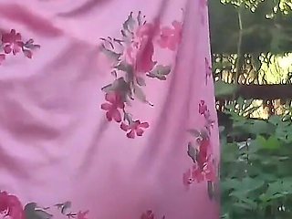 Flashing Teasing Rubbing My Hairy Pussy Outdoors Squirting