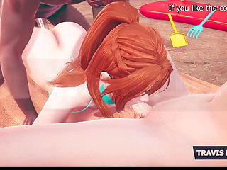 Double Penetration in the Beach