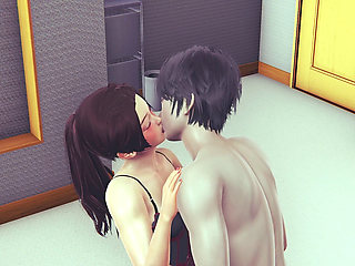 Shy Girl Umehara Suzu 3D Hentai - Tit Massage, Kissing & Cunnilingus Until Orgasm in Honey Select 2!