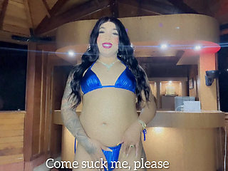 A cumshot from the heights, I show you my new heels