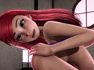 Redhead Teen Ariel Gets Creampied by Princess Jasmine - Disney Hentai Fuck