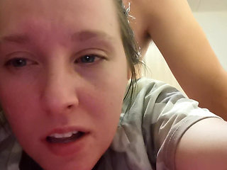 Tight Brunette Gets Fucked - Cum Inside of Her Tight Pussy